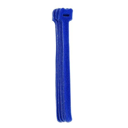 SOUTH MAIN HARDWARE 8-in  Hook and Loop -lb, Blue, 10 Speciality Tie 222170